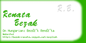 renata bezak business card